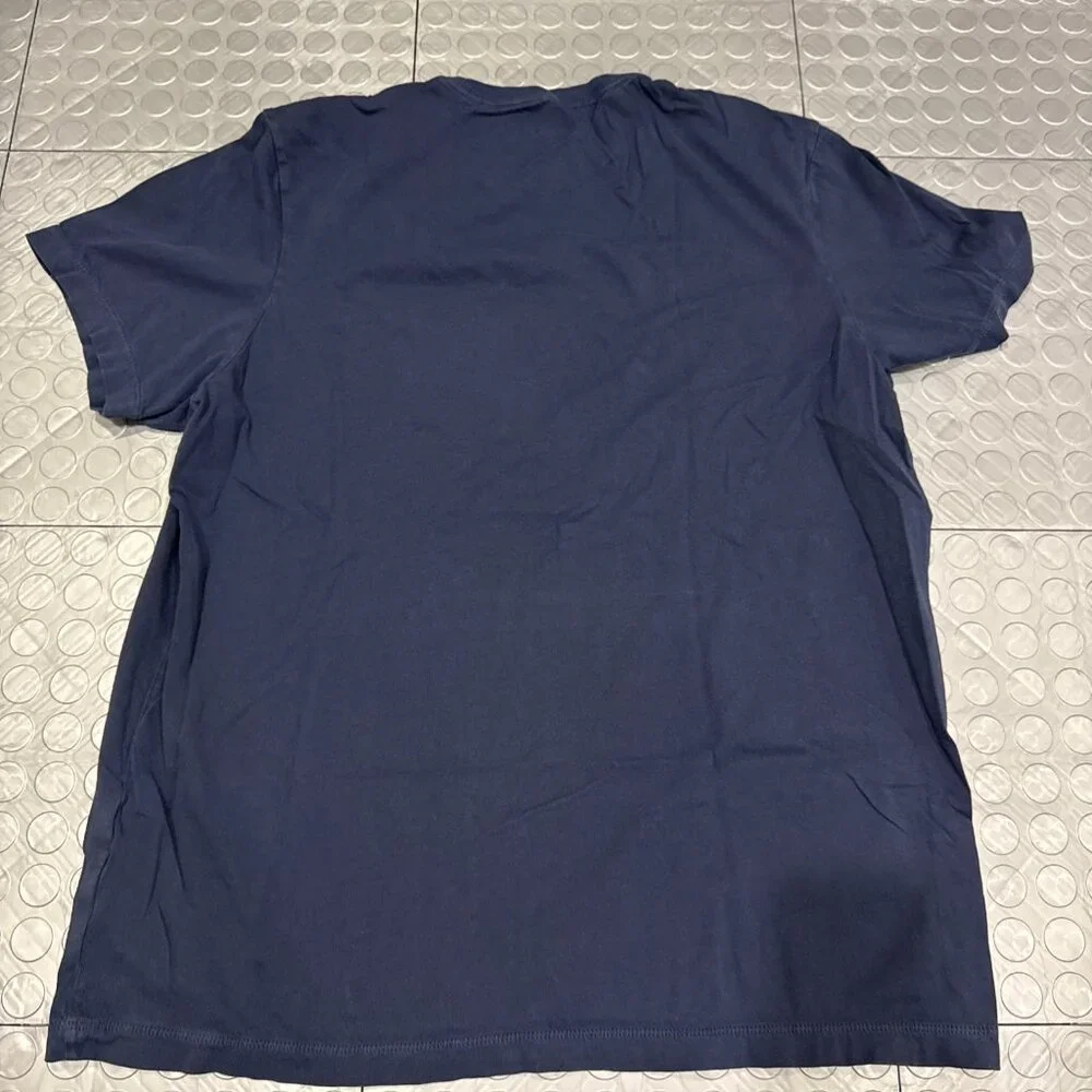 J Crew Classic Fit Broken-In Cotton Pocket Short Sleeve T-Shirt Navy Blue XL - Picture 4 of 4